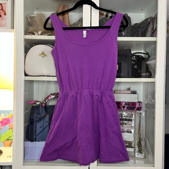 Classic Girl Purple American Apparel Dress M Sustainable Edition - Picture 4 of 4